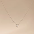 Teardrop Moonstone Necklace  Silver 18K Gold Plated