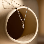 Diamonds Marquise Pendant Necklace Silver 18K Gold Plated