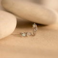 Opal and Diamond Huggies