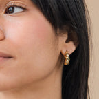 Diana Hoops Silver 18K Gold Plated