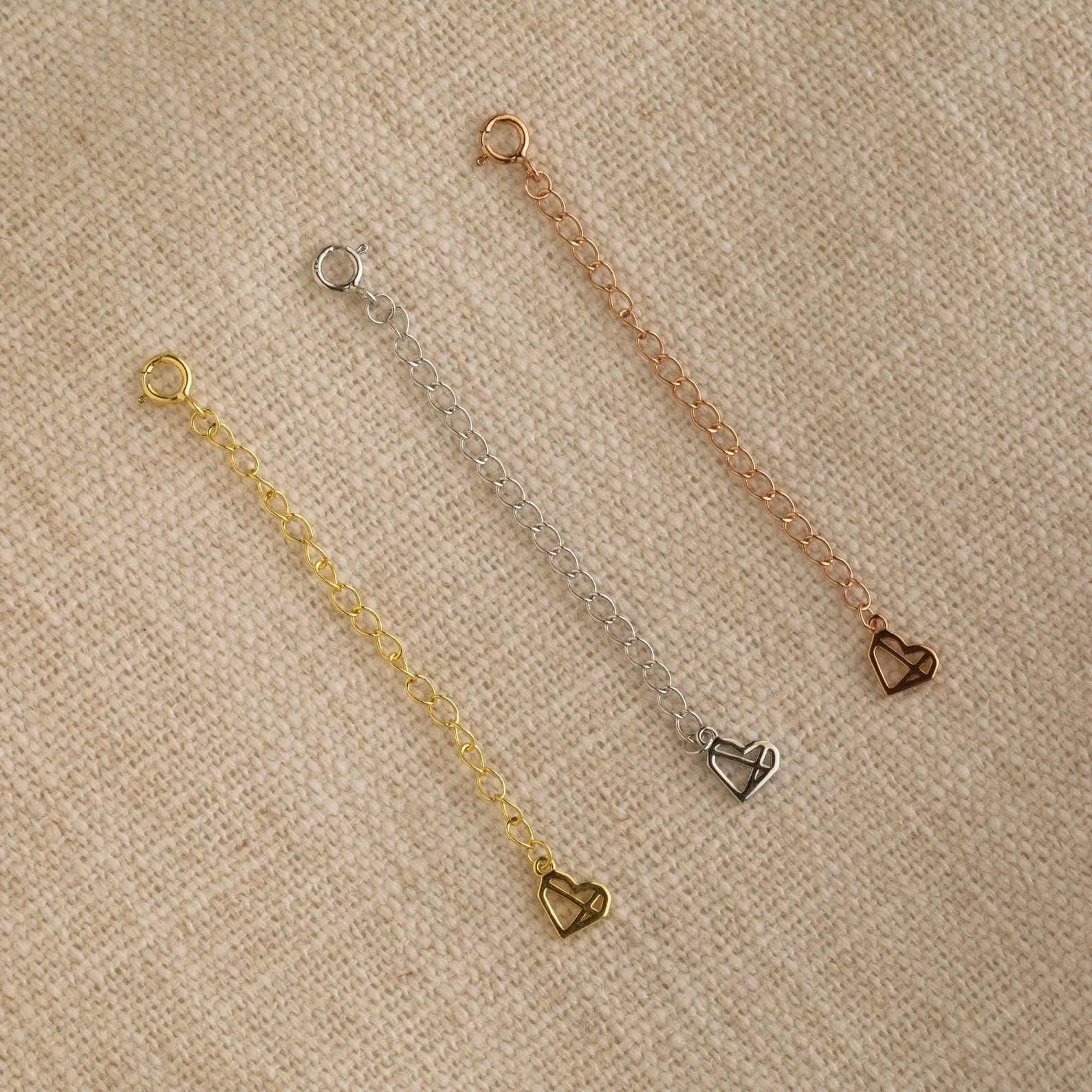 Chain Extender in Silver Silver 18K Gold Plated