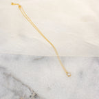 Sage Diamond Necklace Silver 18K Gold Plated