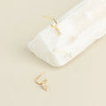 Lys Baguette Hoops Silver 18K Gold Plated