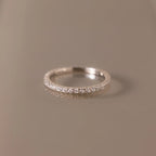 Endless Eternity Diamond Ring Silver 18K Gold Plated