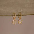 Diamond Flowerburst Hoops