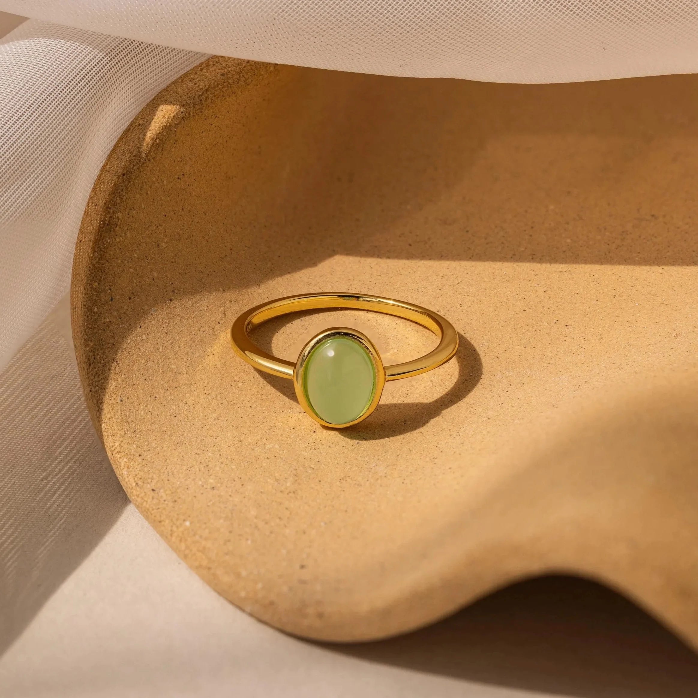 Jade Oval Ring