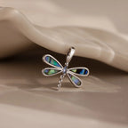 Marquise Dragonfly Charm Silver 18K Gold Plated