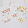 Kids Drawing Necklace Silver 18K Gold Plated