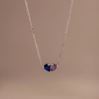 Toi et Moi Teardrop Heart Necklace  Silver 18K Gold Plated