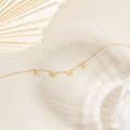 Alice Letter Name Necklace Silver 18K Gold Plated