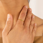 Knot Ring Silver 18K Gold Plated