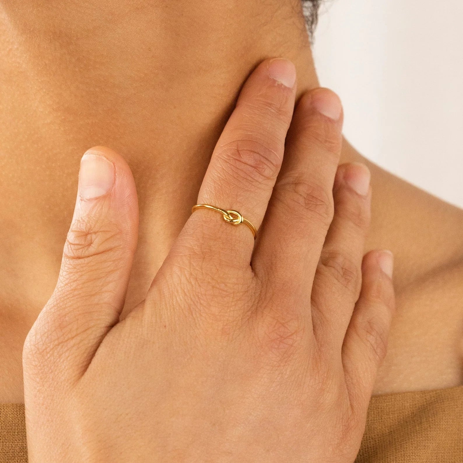 Knot Ring Silver 18K Gold Plated
