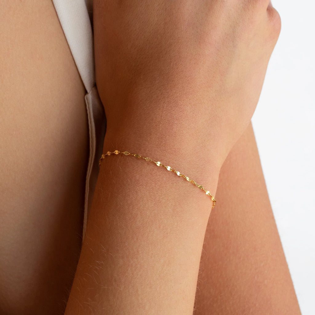Josephine Chain Bracelet Silver 18K Gold Plated
