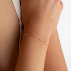 Josephine Chain Bracelet Silver 18K Gold Plated
