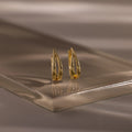 Oval Duo Hoops Silver 18K Gold Plated
