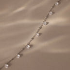 Satellite Diamond Necklace Silver 18K Gold Plated