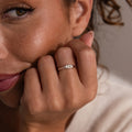 Hand & Footprint Signet Ring Silver 18K Gold Plated