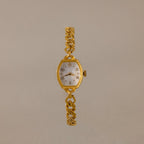 Heirloom Chain Link Timepiece Silver 18K Gold Plated