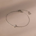 Rounded Pearl Flower Bracelet  Silver 18K Gold Plated