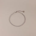 Classic Diamond Tennis Bracelet Silver 18K Gold Plated