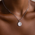 Gabi Coin Necklace Silver 18K Gold Plated
