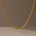 Bold Link Chain Necklace Silver 18K Gold Plated