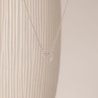Rolo Heart Clasp Necklace Silver 18K Gold Plated
