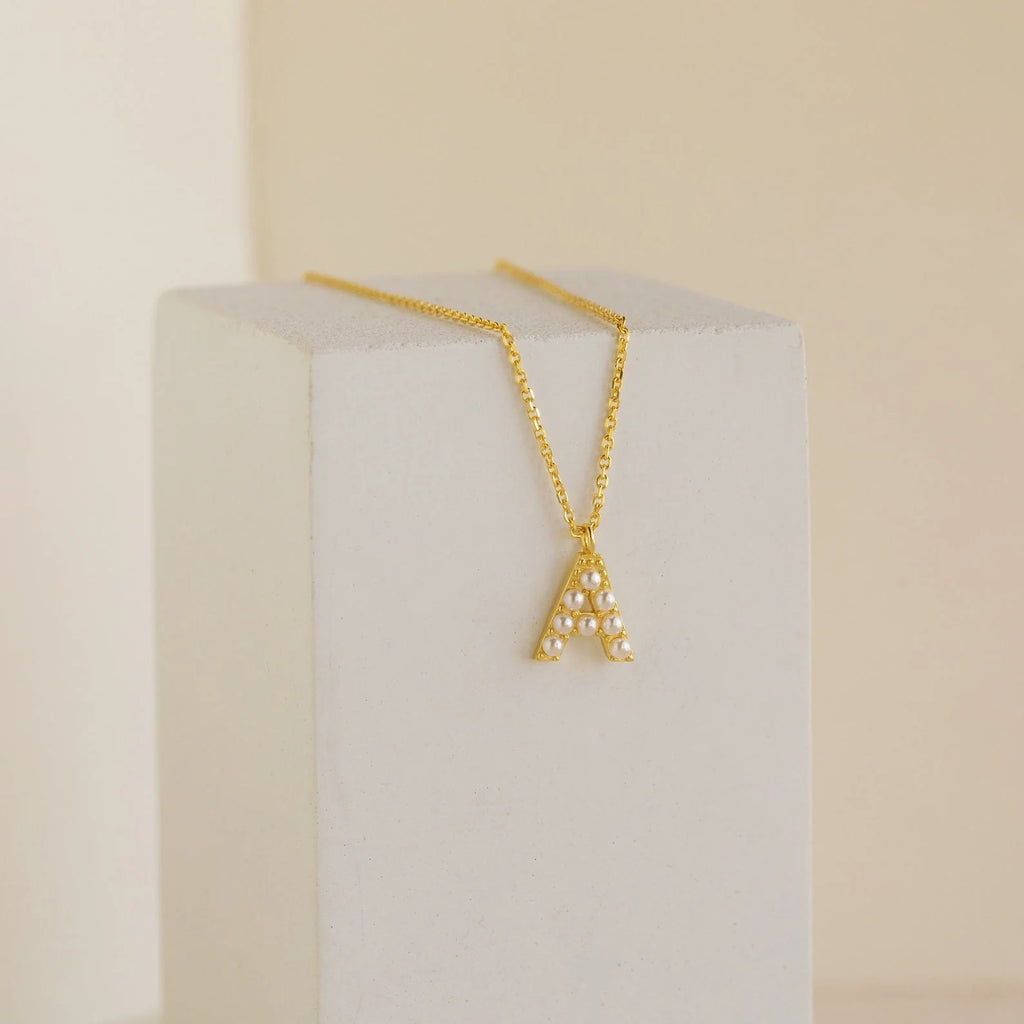 Pearl Letter Necklace