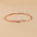 Pave Link Chain Bracelet