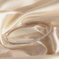 Diamond Tennis Bangle Silver 18K Gold Plated