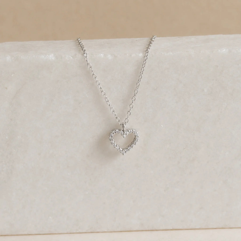 Forever Pave Heart Necklace