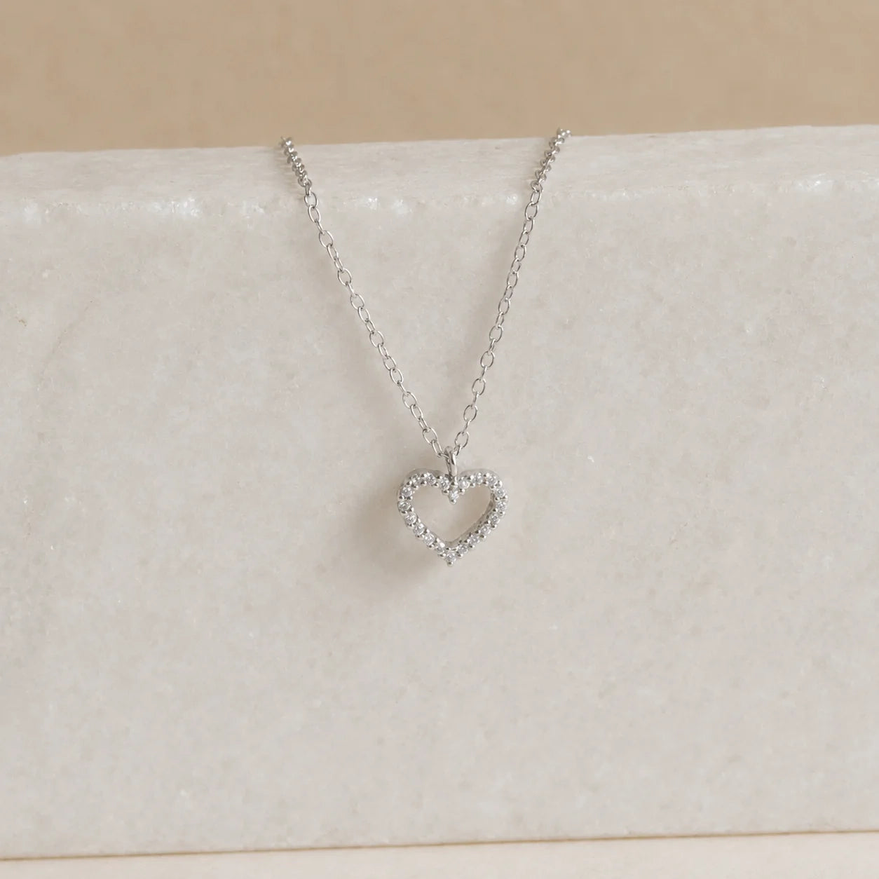 Forever Pave Heart Necklace