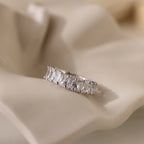 Diamonds Colette Eternity Ring Silver 18K Gold Plated