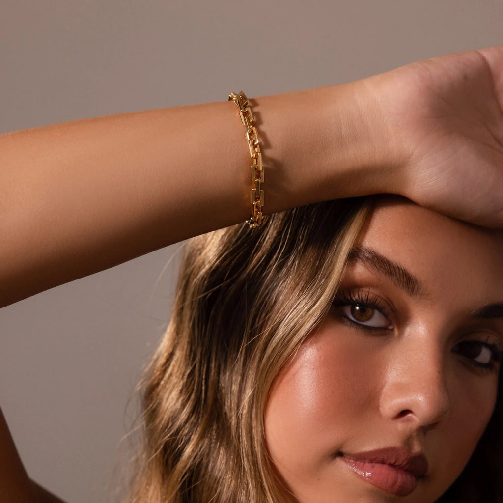 Eternal Link Bracelet Silver 18K Gold Plated