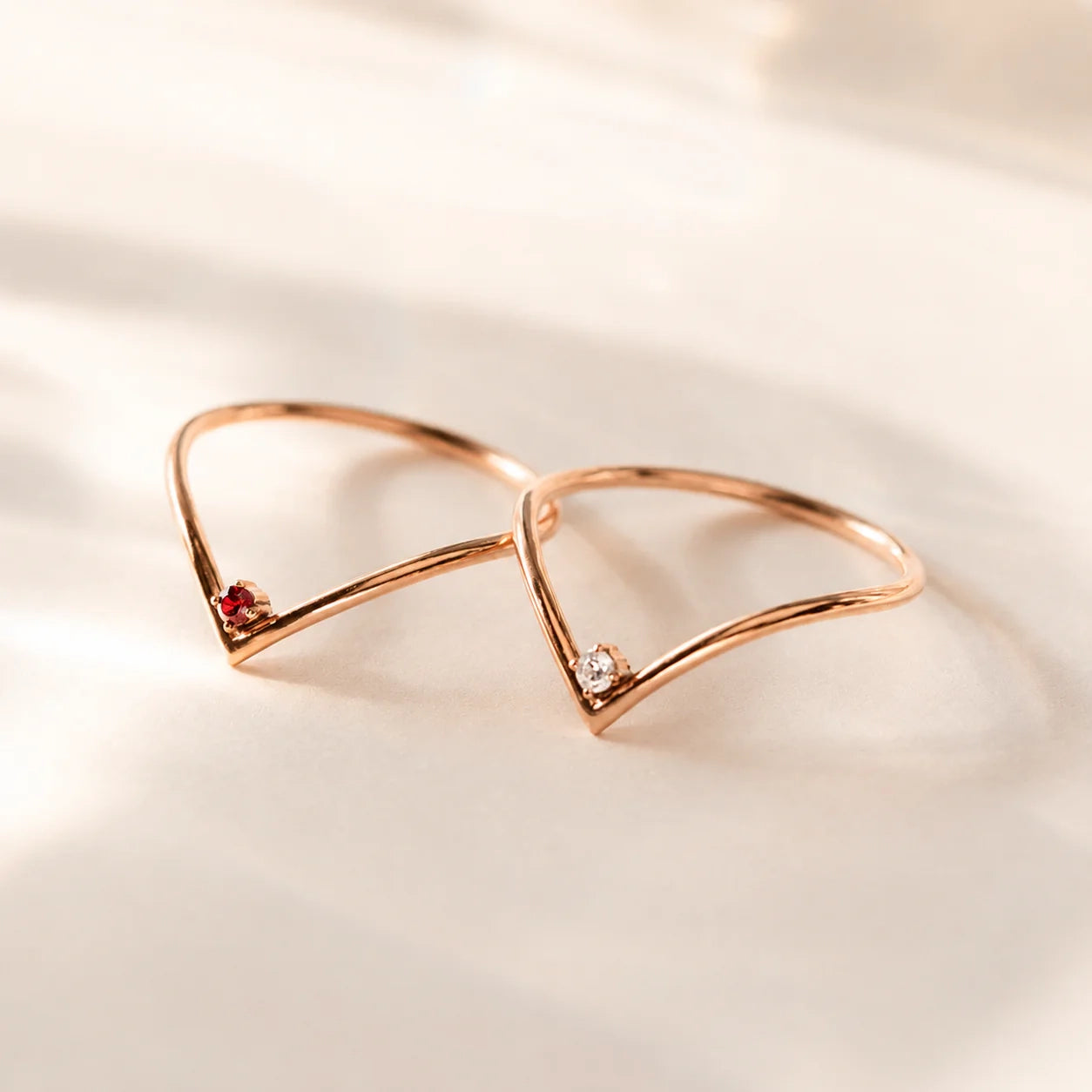 Curve Birthstone Ring
