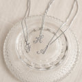 Old English Initial Necklace with Curb Chain