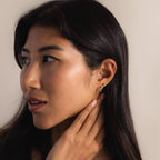 Twisted Snake Studs Silver 18K Gold Plated