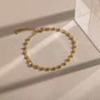 Dainty Mirror Chain Bracelet Silver 18K Gold Plated