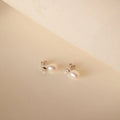 Pearl Gemstone Drop Earrings