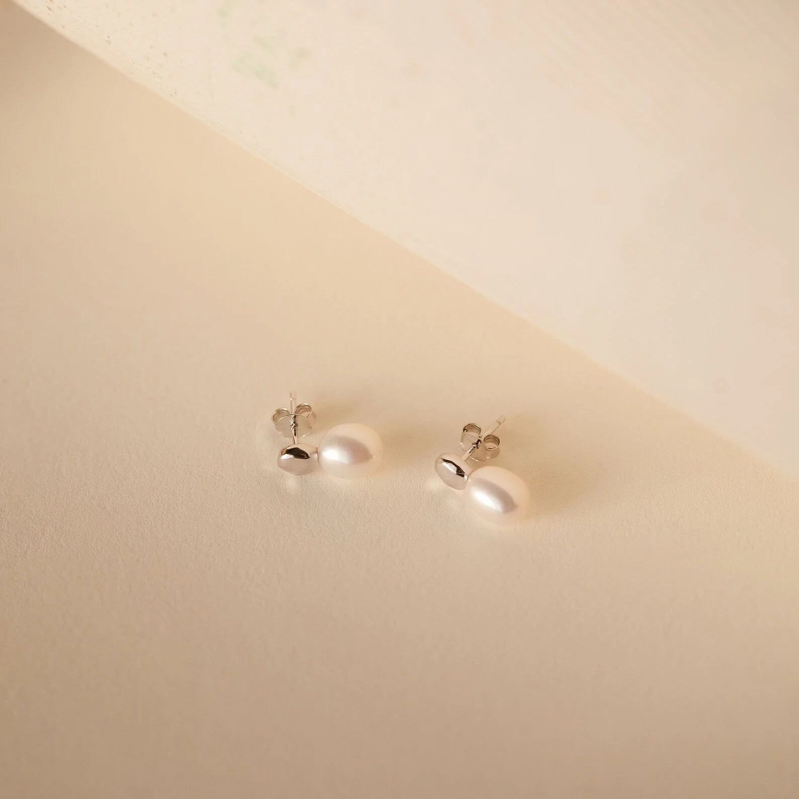 Pearl Gemstone Drop Earrings