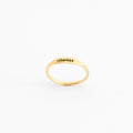 Skinny Birth Flower Ring  Silver 18K Gold Plated