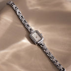 Azteca Link Timepiece Silver 18K Gold Plated