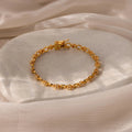 Diamond Chain Tennis Bracelet Silver 18K Gold Plated
