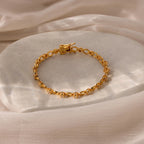 Diamond Chain Tennis Bracelet Silver 18K Gold Plated