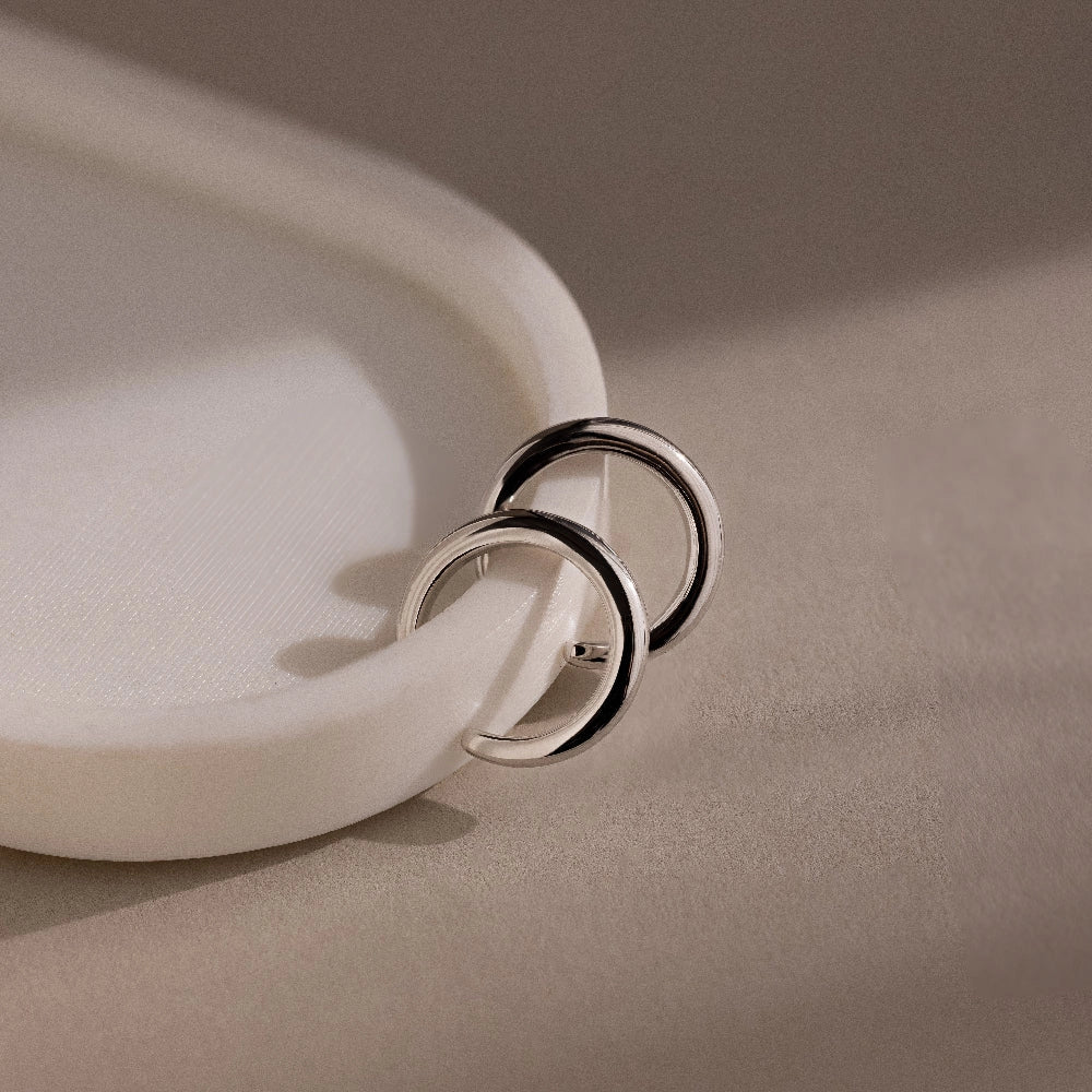 Cleo Ear Cuffs Silver 18K Gold Plated