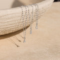 Dainty Pave Letter Necklace