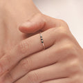 The Tiny Triple Stone Birthstone Ring