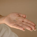 Elena Diamond Studs Silver 18K Gold Plated