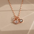 Evil Eye Protection Jewelry Pave Charm Necklace