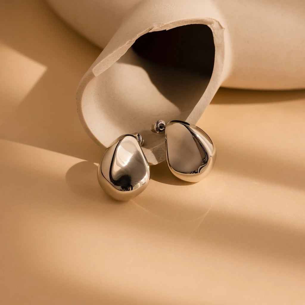 Bold Teardrop Stud Earrings